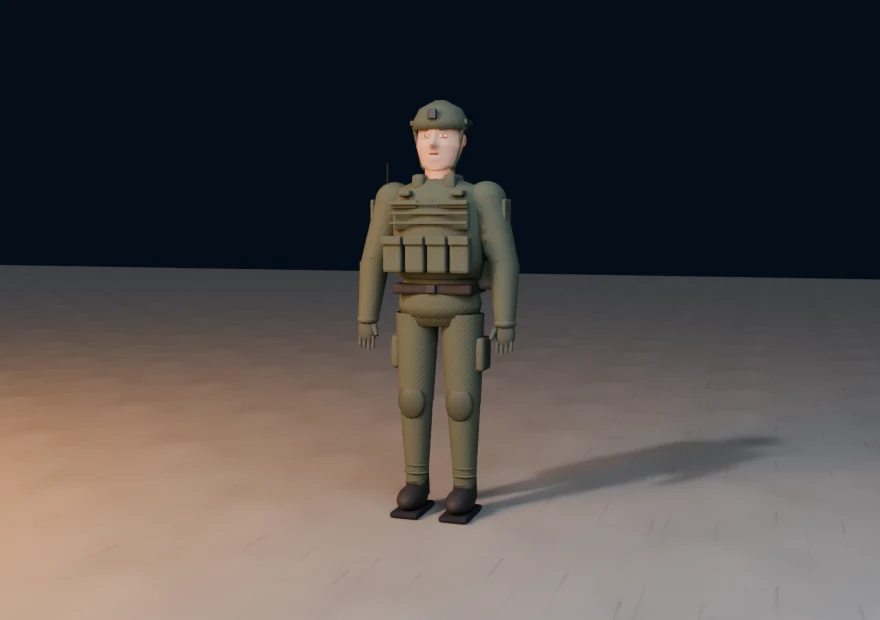 Marine character production-art preview from the repository